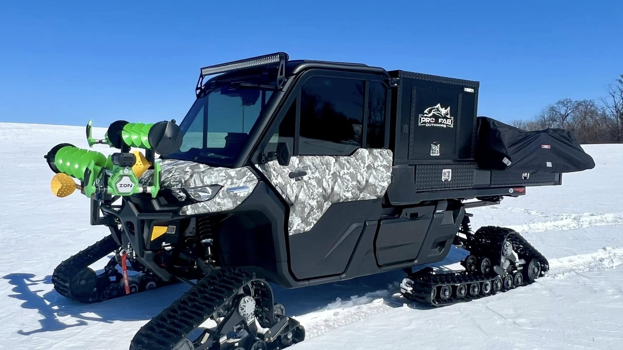 Ranger with Mattracks on Ice